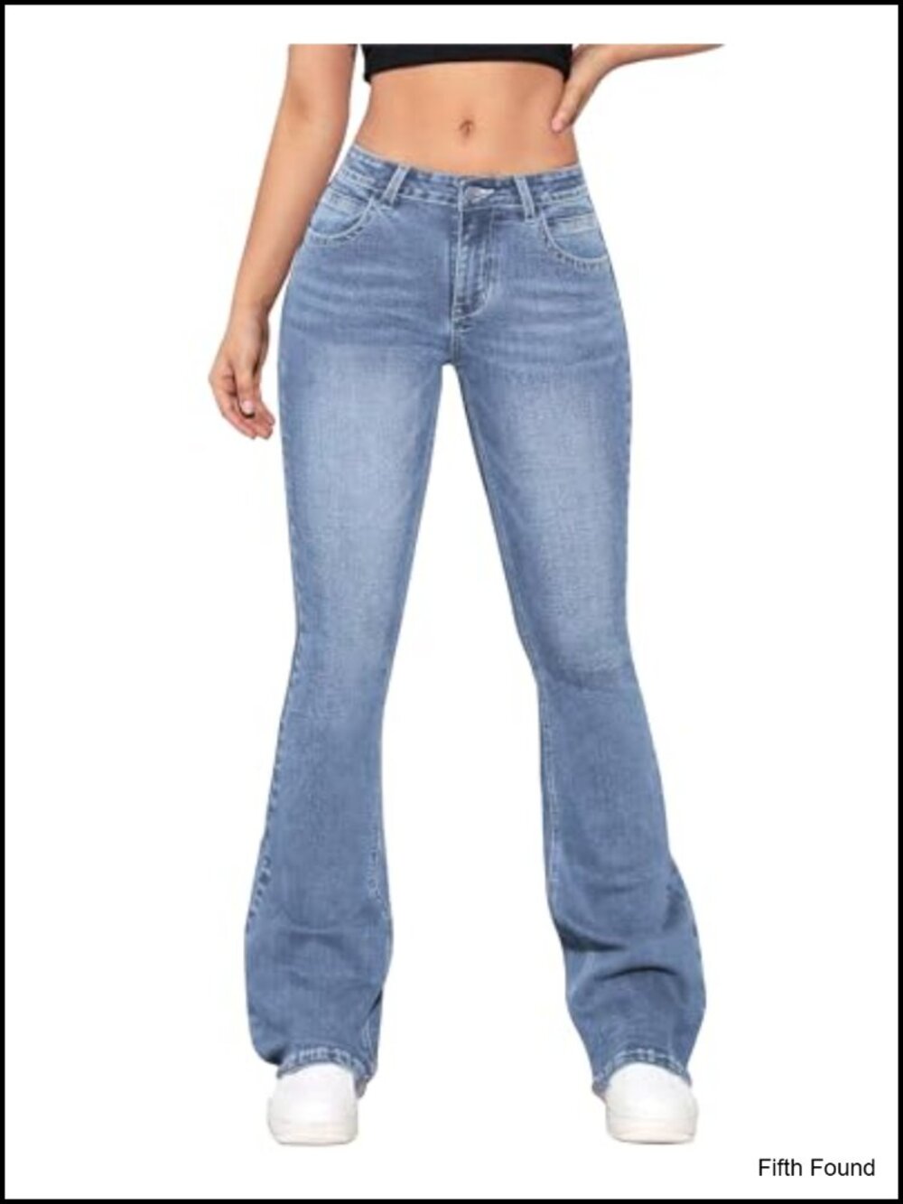 Women's Low Rise Flared Stretch Denim Bell Bottom Jeans Retro 70s Style